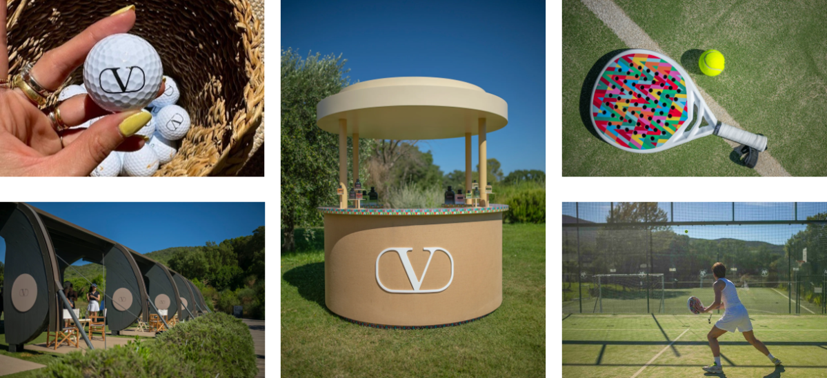 Collage of Argentario's event venues - photos by Valentino Beauty @valentino.beauty
