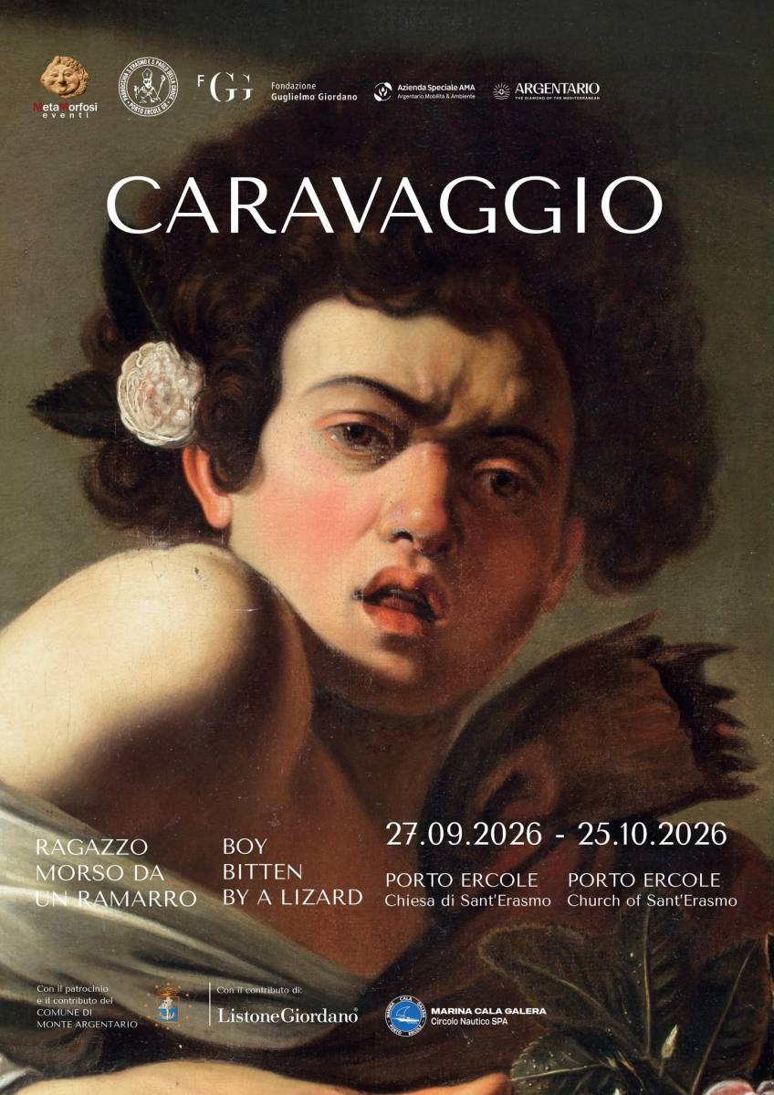 caravaggio painting exhibit in porto ercole